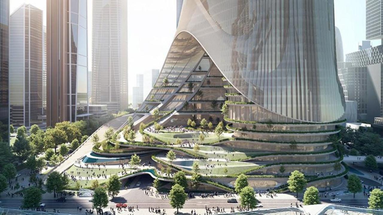 Shenzhen’deki ultra fütürist kule 300 bin kişiye ev sahipliği yapacak 