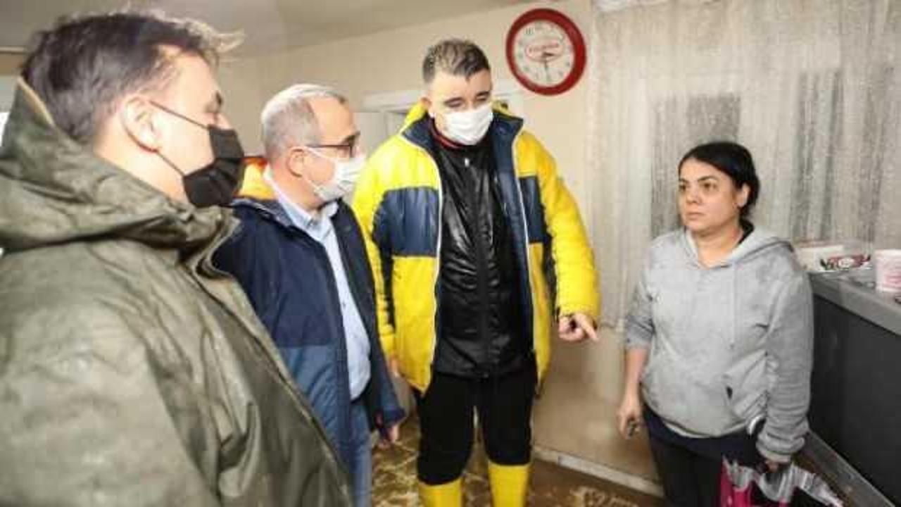 AK Parti heyeti sel felaketinin yaşandığı İzmir'de temaslarını sürdürdü