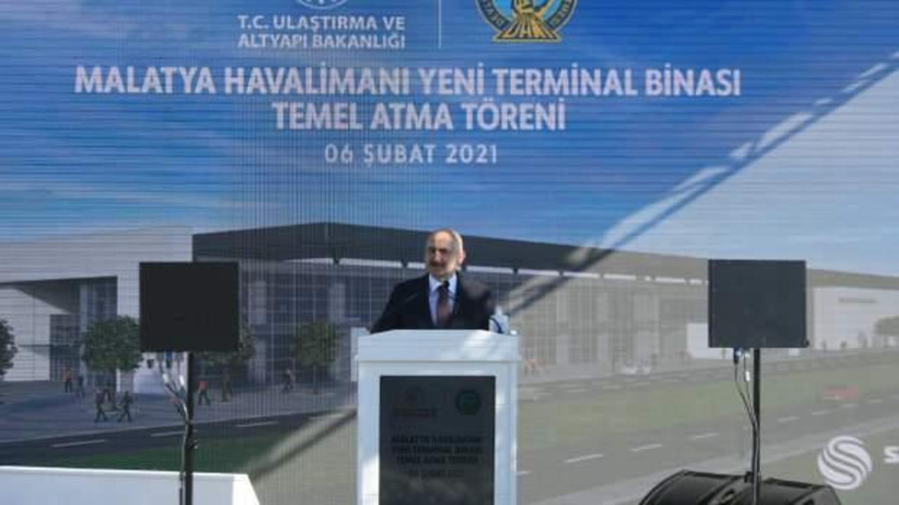 Malatya Havalimanı Yeni Terminal Binası'nın temeli atıldı