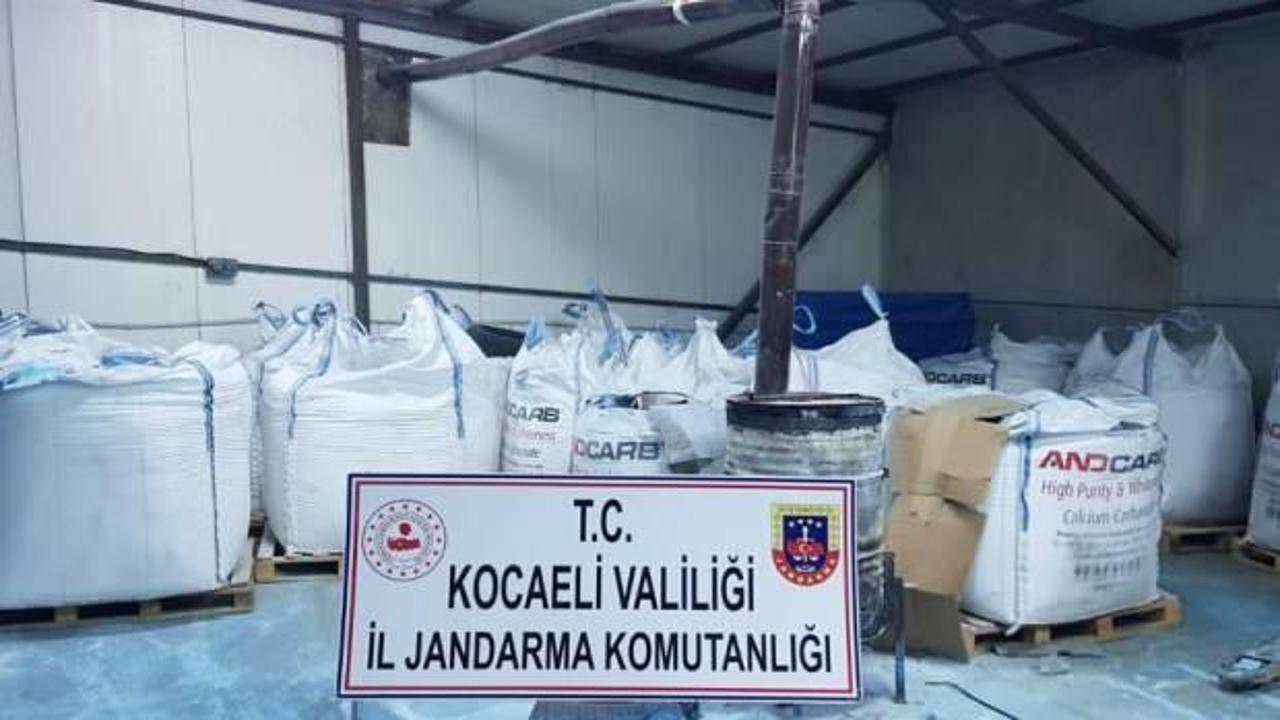 İmalathaneye baskında ele ge&ccedil;irildi: 20 milyon TL değerinde