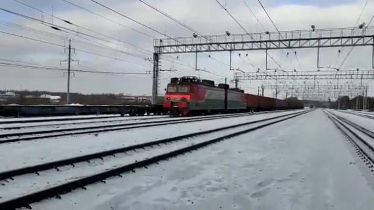 Rusya'ya giden ilk blok ihracat treni Moskova'da seferini tamamladı
