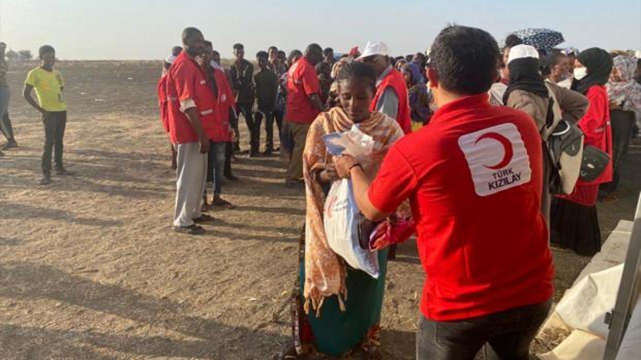 Türk Kızılay'dan Sudan’daki Etiyopyalı sığınmacılara gıda yardımı