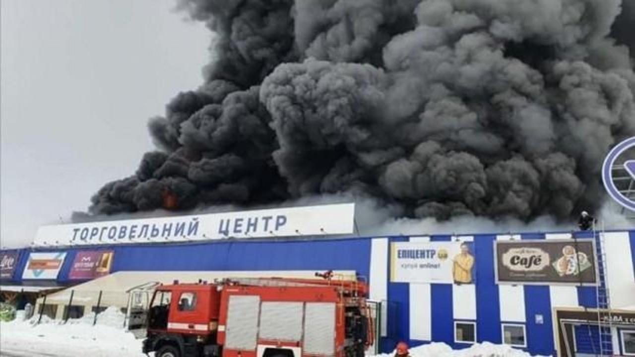 Ukrayna’nın en büyük toptancı mağazasında yangın