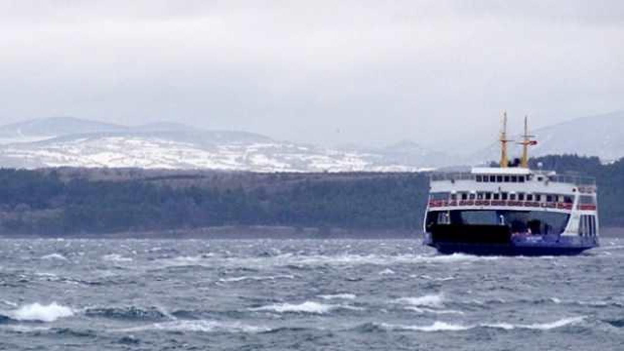 Güney Marmara'da kar yağışı ve fırtına nedeniyle yarın feribot seferleri yapılmayacak