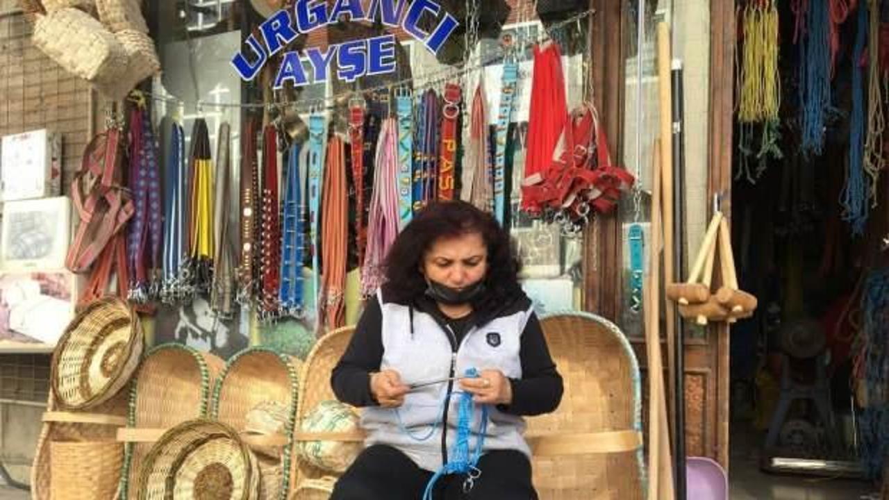 Tokat'ta yaşayan Ayşe Darende unutulmaya yüz tutmuş urgancılık mesleğini tek başına yaşatıyor