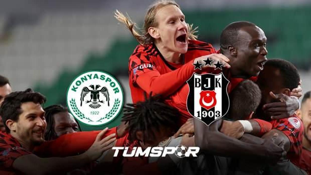 Konyaspor Beşiktaş maçı A Spor geniş özeti ve golleri |Siyah Beyazlılar yarı finalde!