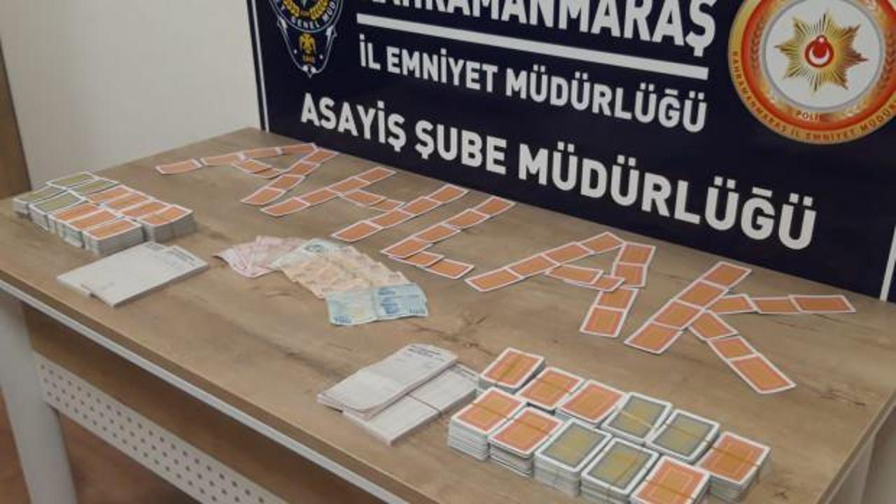 Kahramanmaraş'ta kumar oynadığı belirlenen 37 kişiye, 116 bin lira para cezası verildi