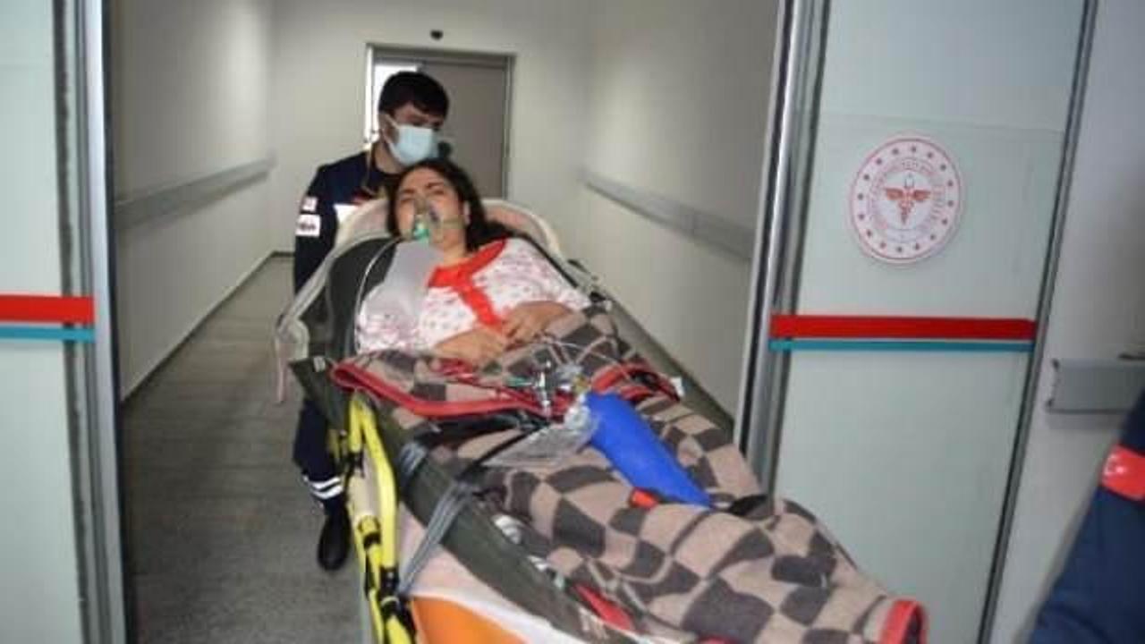 Aksaray'da soba gazı nedeniyle 17 kişi, hastanelik oldu