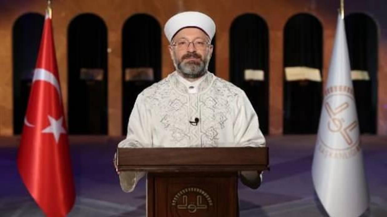 Diyanet İşleri Başkanı Erbaş'tan Regaip Kandili mesajı