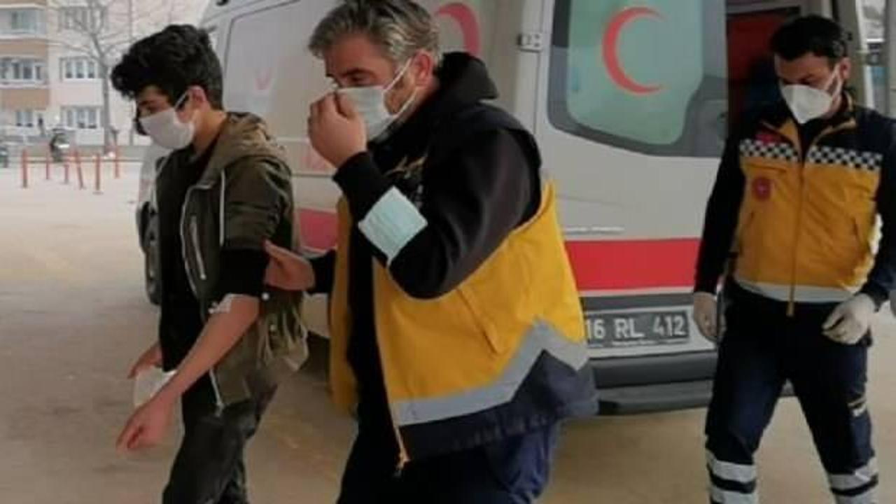 Kompres&ouml;r makinesine parmaklarını kaptırdı