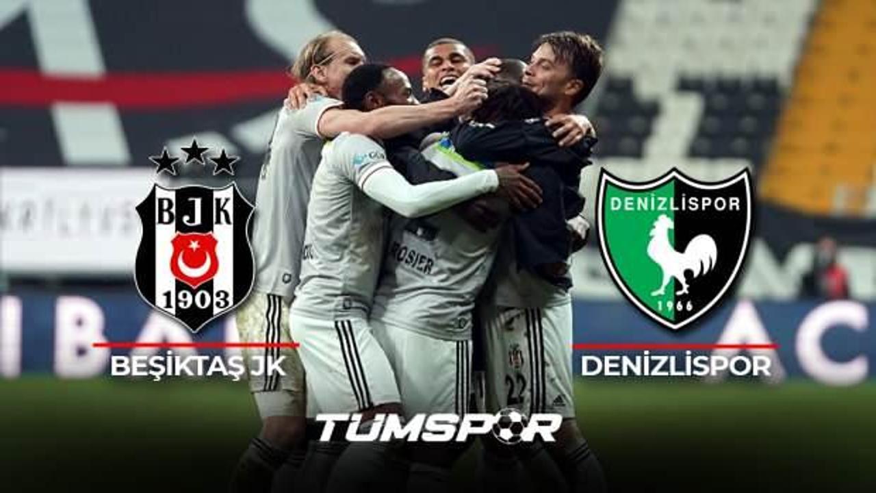 Beşiktaş Denizlispor BeIN Sports geniş özeti ve golleri | Kara Kartal 3 puanı 3 golle aldı!