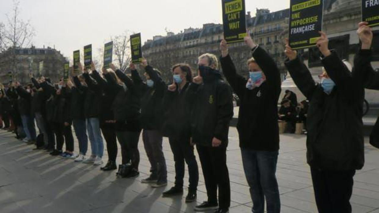 Fransa'da Suudi Arabistan'a yapılan silah satışı protesto edildi