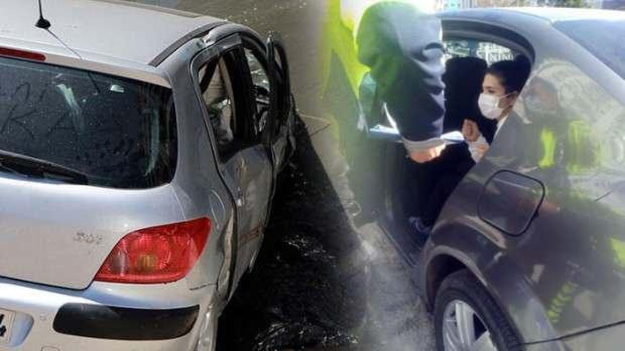 Gen&ccedil; kız, otomobiliyle su kanalına u&ccedil;tu