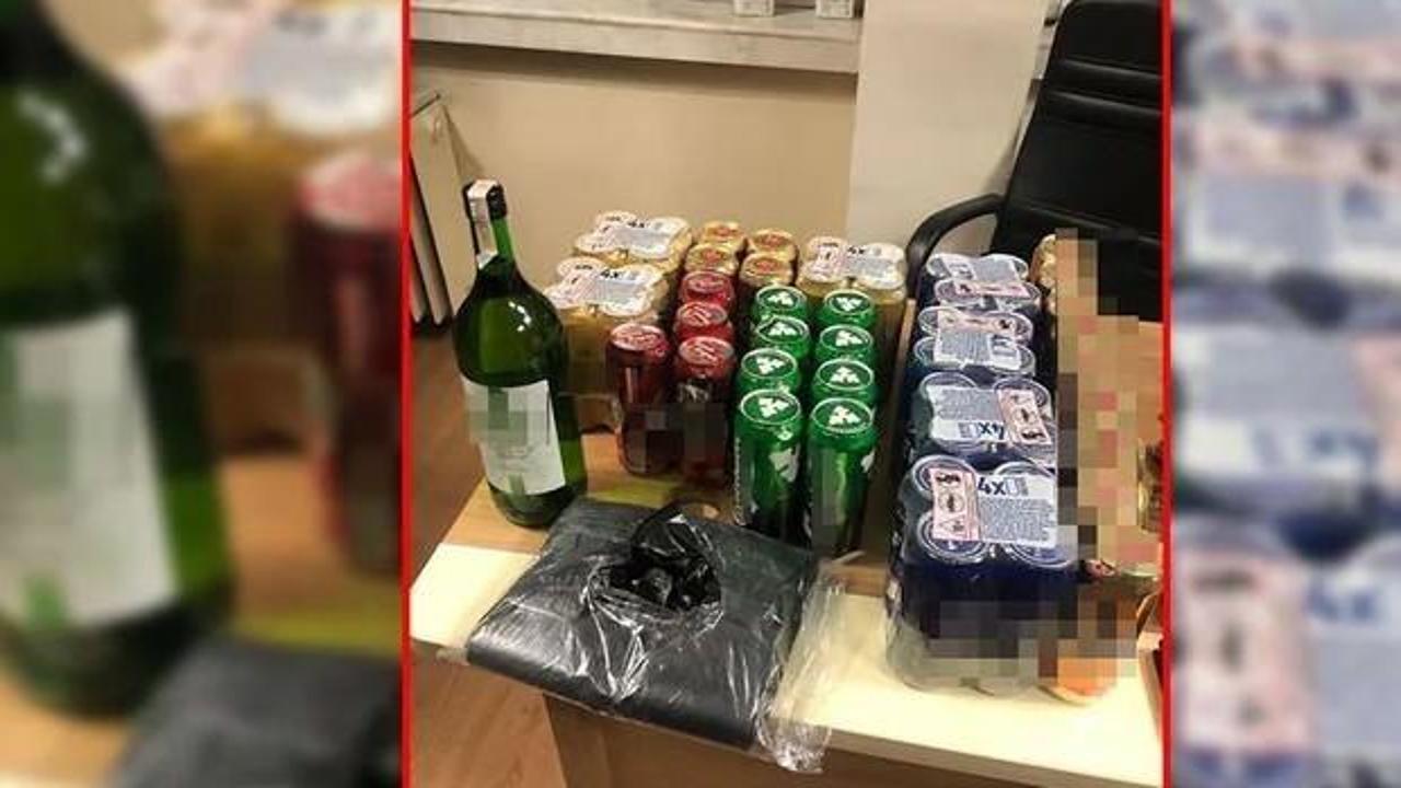 Kısıtlamada i&ccedil;ki satarken yakalandılar!