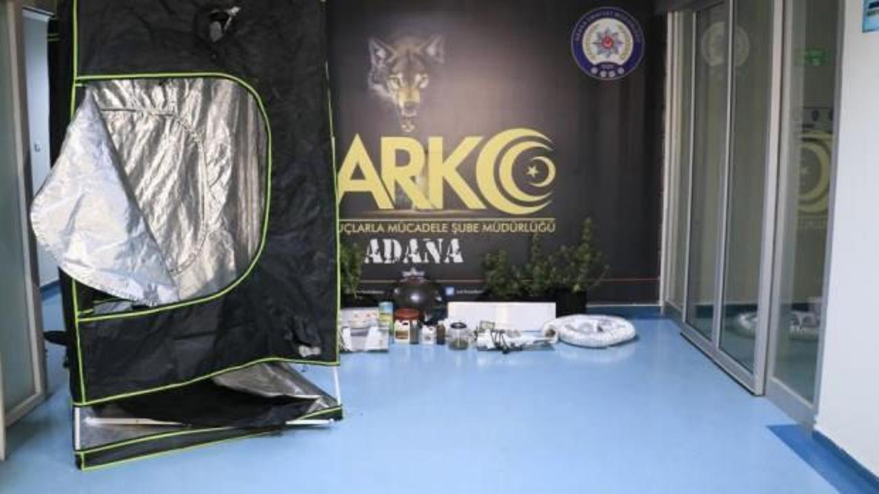 Uyuşturucu yetiştiren baba ve oğlu yakalandı