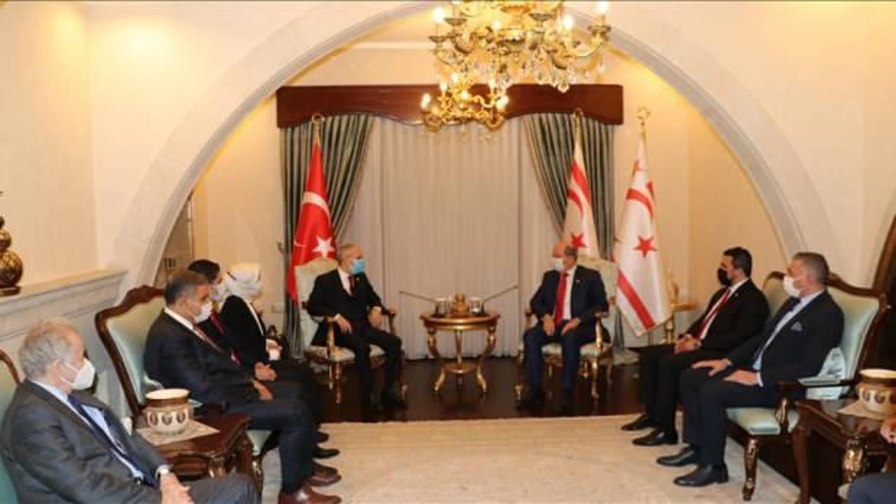 Cumhurbaşkanı Tatar, TBMM Dışişleri Komisyonu Başkanı Kılıç ve beraberindeki heyetle görüştü