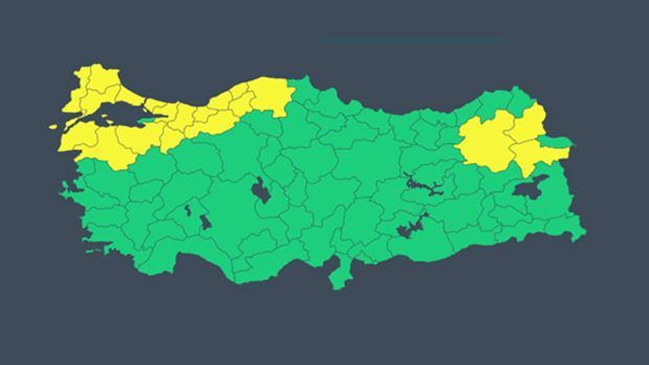 Dikkat! Meteorolojiden İstanbul dahil 19 il için sarı uyarı