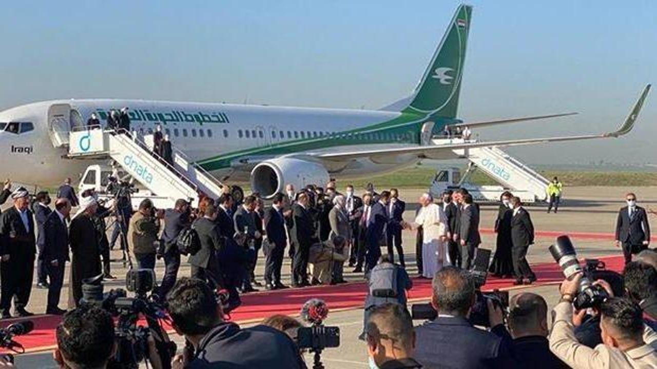 Irak ziyaretine devam eden Papa, Erbil'e geldi