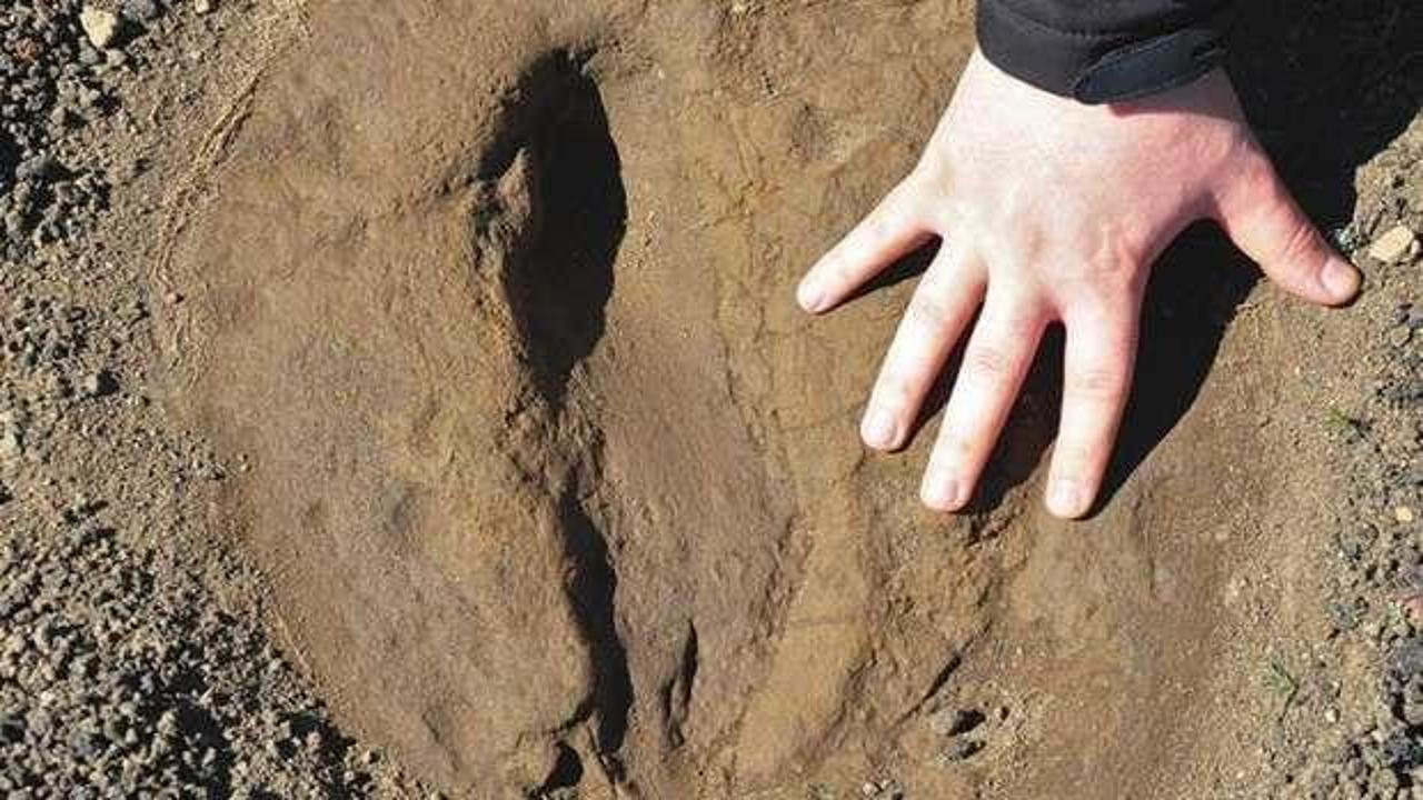 Yeri gizli tutulan ayak izi! 5 bin yıllık...