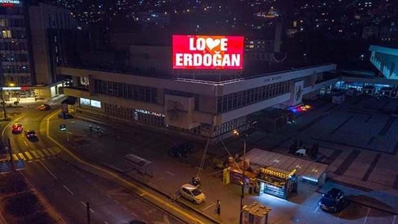 Saraybosna'dan "Love Erdoğan" mesajı