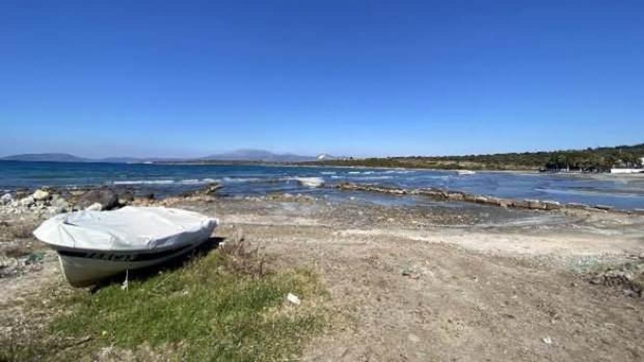 Yunanistan'daki 6,2'lik depremin ardından Çeşme'de deniz suyu 50 metre çekildi