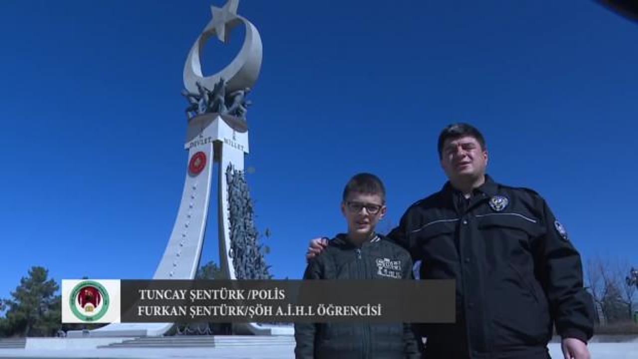İmam-Hatip Lisesi &ouml;ğrencilerinden 'İstiklal Marşı'na 100. Yıl' klibi