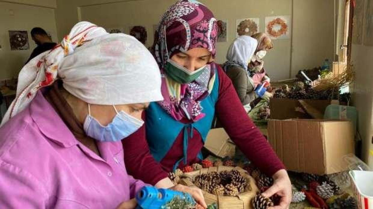 Tez &ouml;devi 20 kadına istihdam sağladı