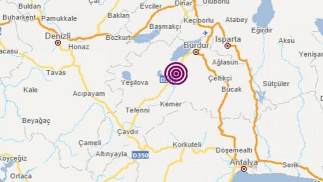 Burdur'da deprem! AFAD ve Kandilli'den açıklama
