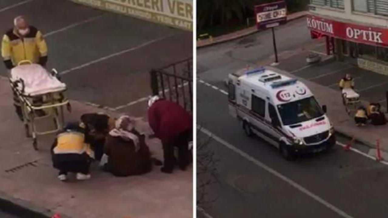 &Ccedil;aresiz kalan kadın, kadırımda doğurdu!