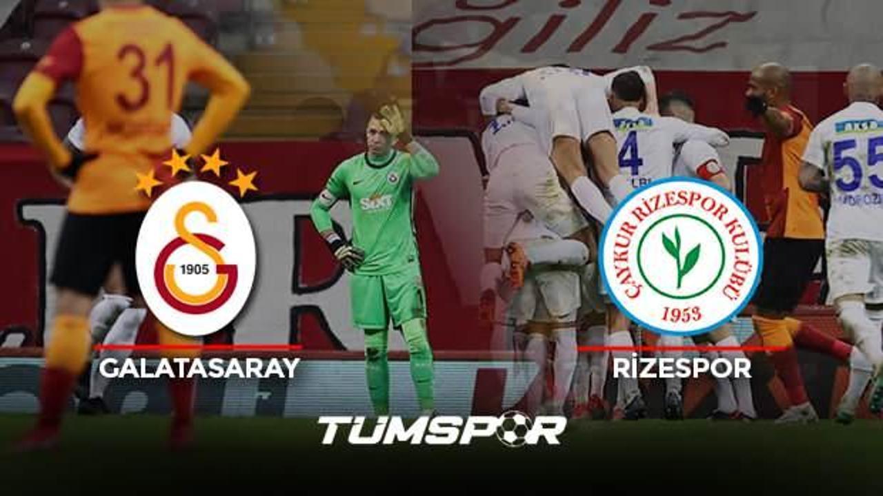 Galatasaray Rizespor maçı geniş özeti ve golleri (BeIN Sports) | Aslan evinde kayıp!