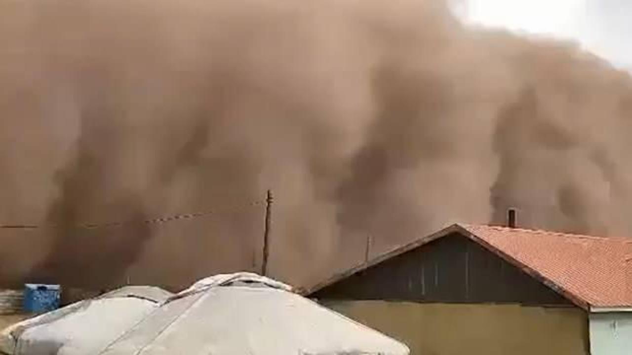 Kazakistan'da kum fırtınası