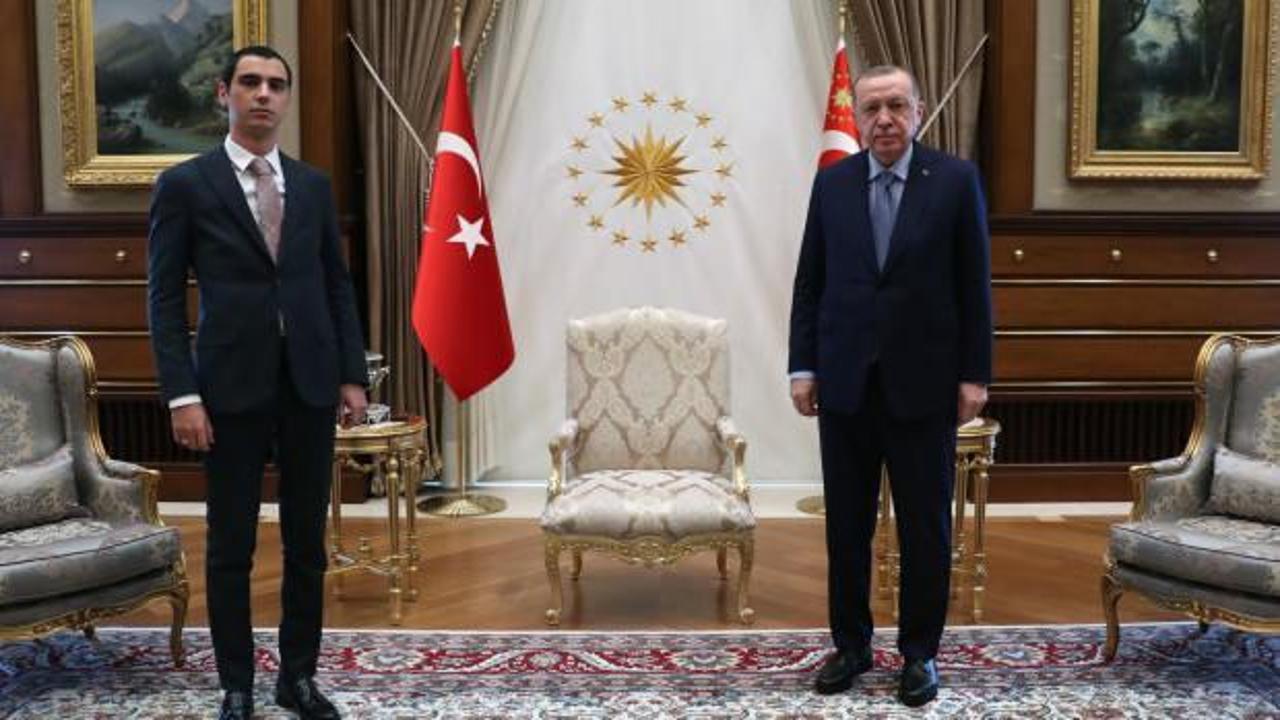 Başkan Erdoğan, Muhsin Yazıcıoğlu'nun oğlu ile görüştü