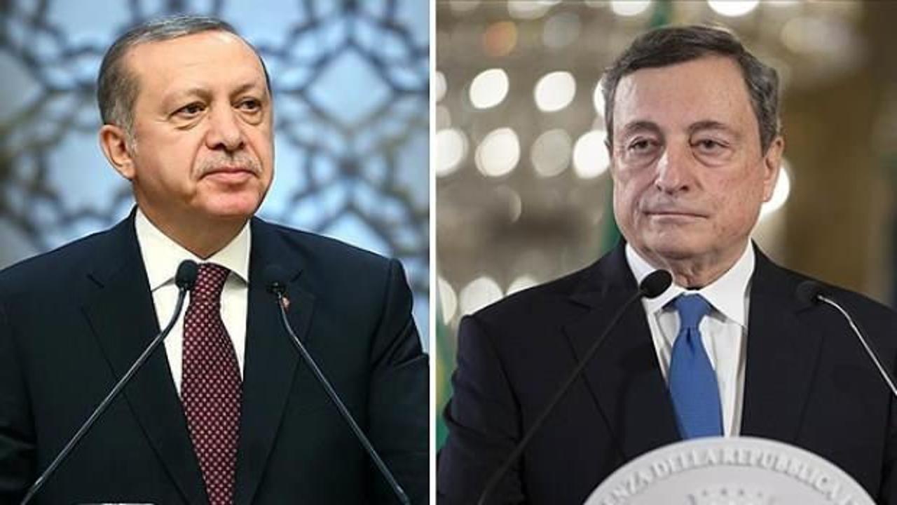 Başkan Erdoğan, İtalya Başbakanı Mario Draghi ile görüştü