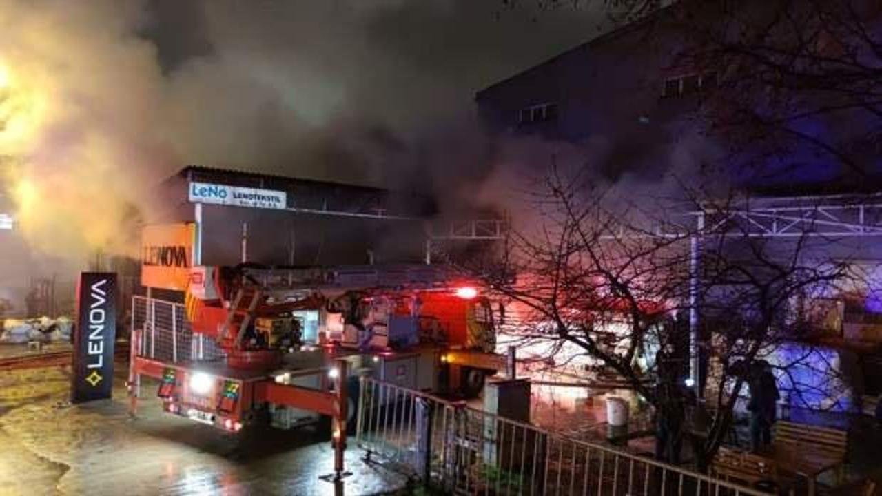 Bursa'da üç fabrikayı küle çeviren yangın: 50 milyon lira zarar var!