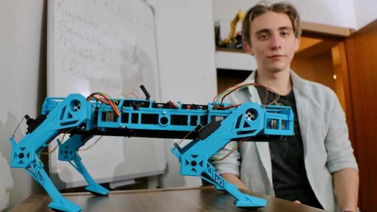 Lise öğrencisi robot köpek geliştirdi