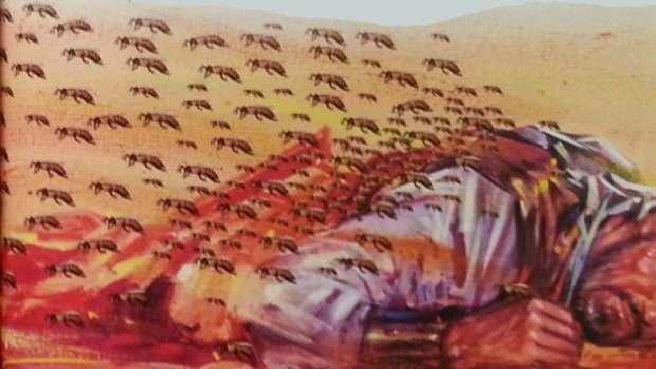 Cesedini arıların düşmana teslim etmediği şehit