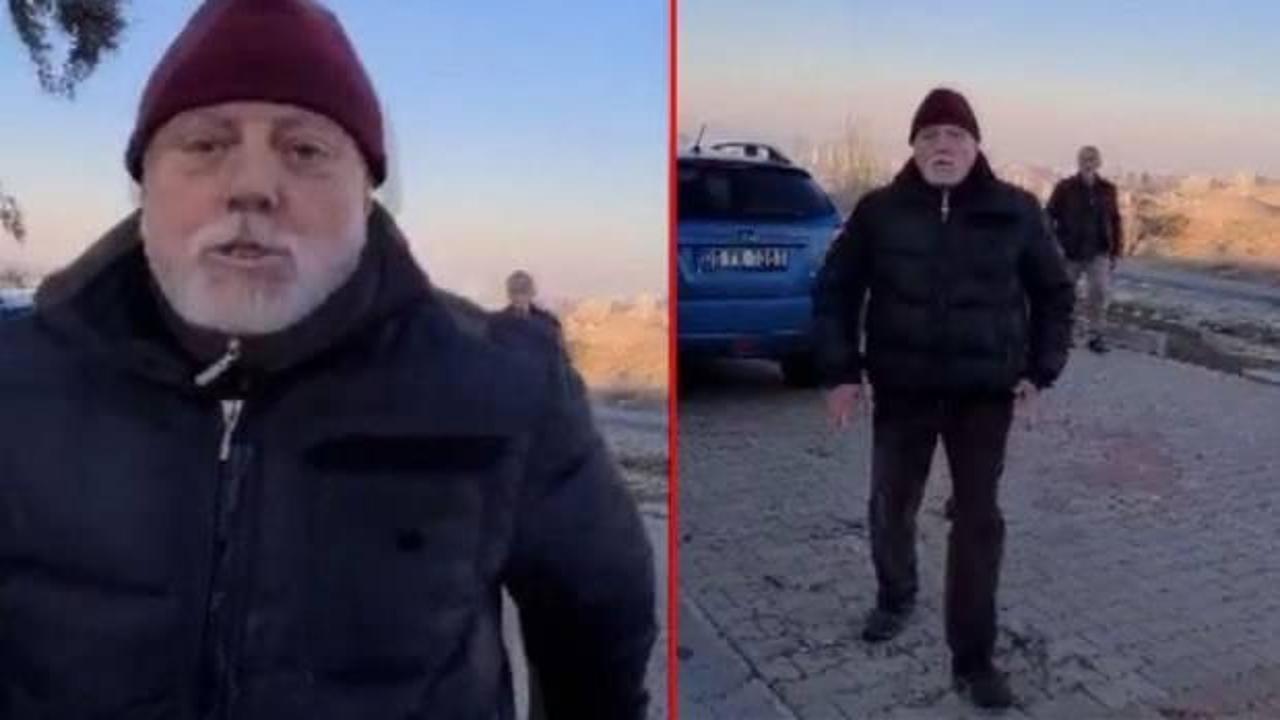 K&ouml;peğe tekme attı, uyardı diye saldırdı!