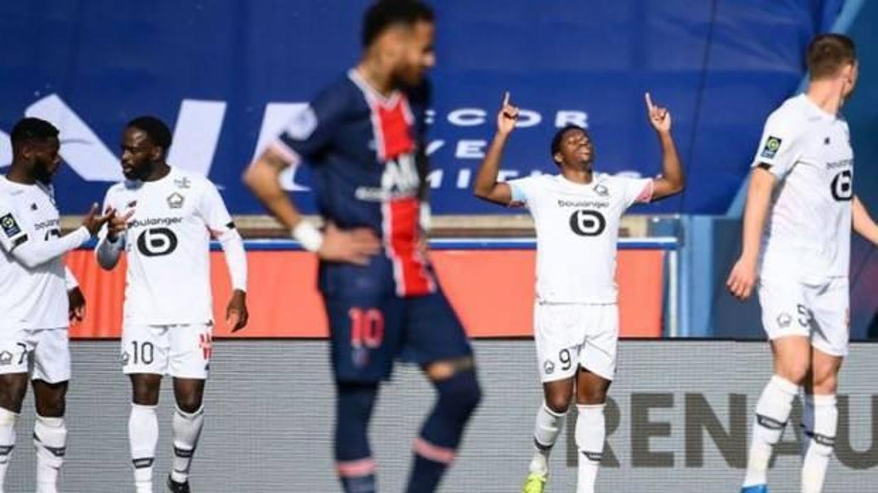 Lille, PSG'yi 1-0 yenerek liderliğe yükseldi