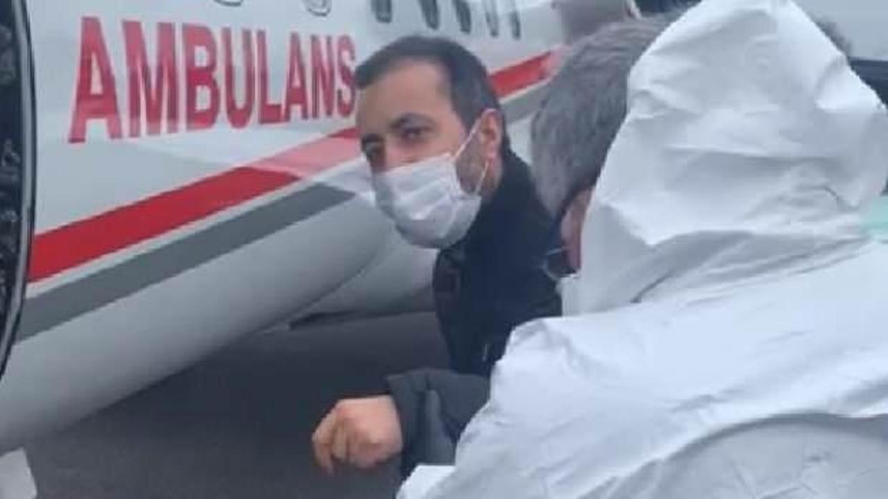 Londra'dan ambulans uçakla Türkiye’ye getirildi