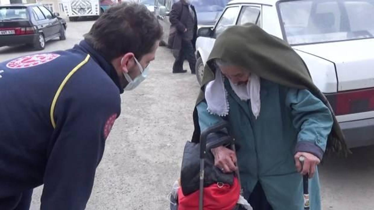 92 yaşındaki Semiha ninenin testi pozitif &ccedil;ıkınca damadı eve almadı