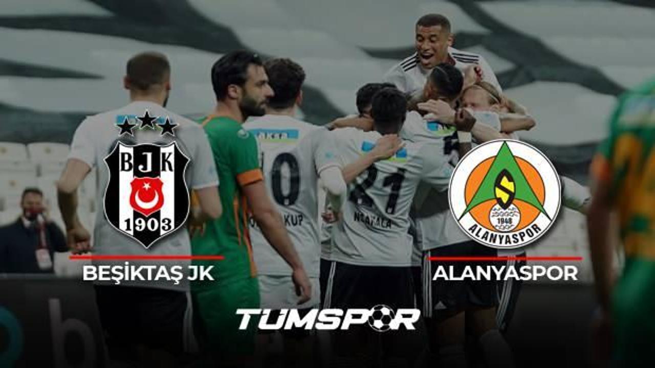 Beşiktaş Alanyaspor maçı geniş özeti ve golleri (BeIN Sports) Kara Kartal Alanya'ya 3 attı!