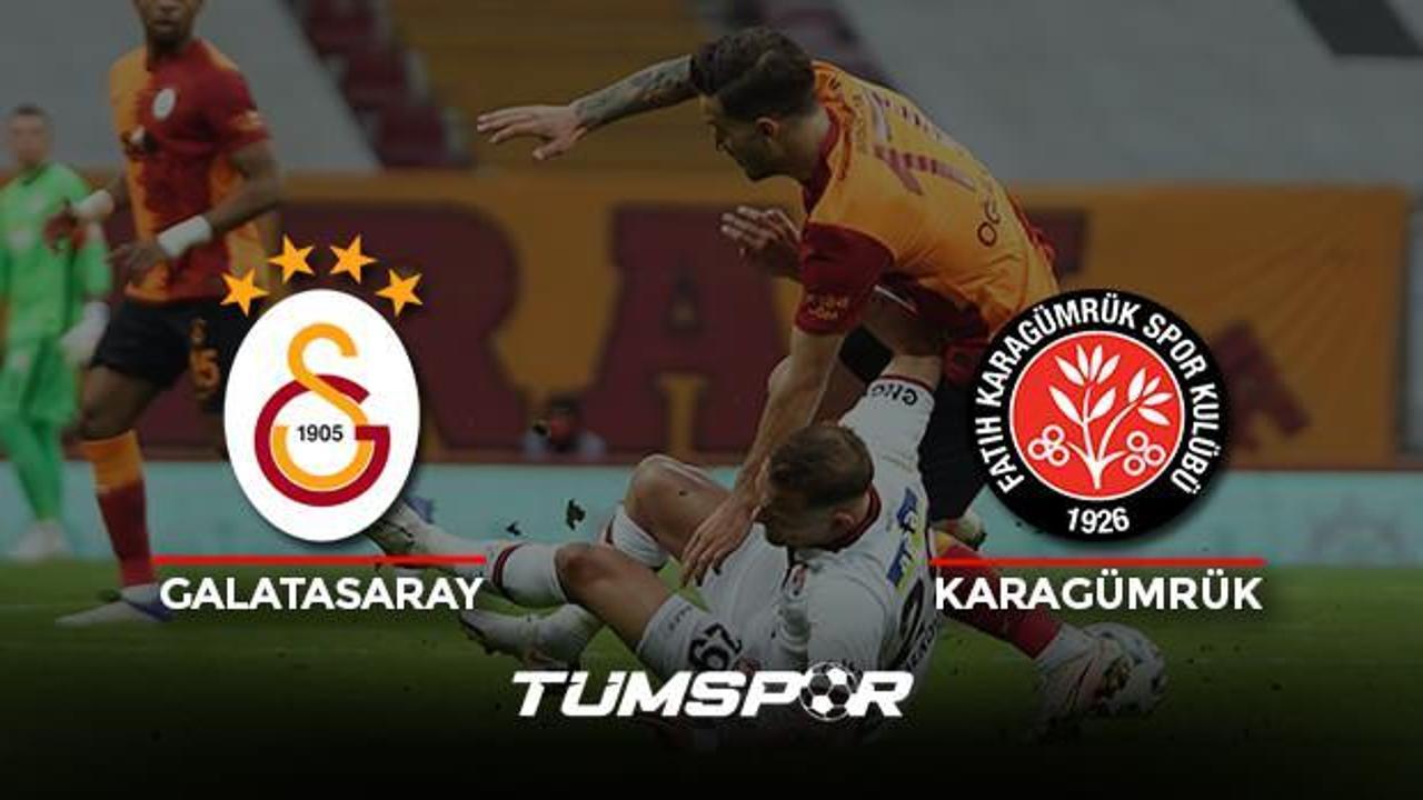 Galatasaray Karagümrük maçı geniş özeti ve golleri (BeIN Sports) Aslan evinde kayıp!