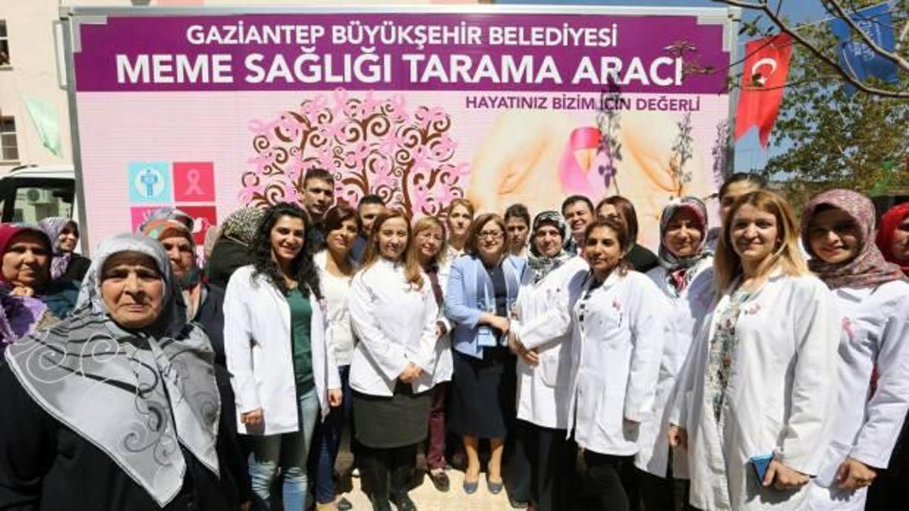 Gaziantep Büyükşehir Belediyesi kansere karşı tarama ve eğitim çalışmalarını sürdürüyor