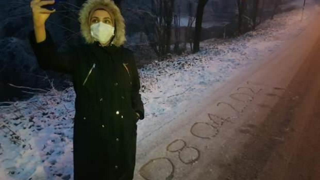 Kocaeli’de yüksek kesimlere kar yağdı
