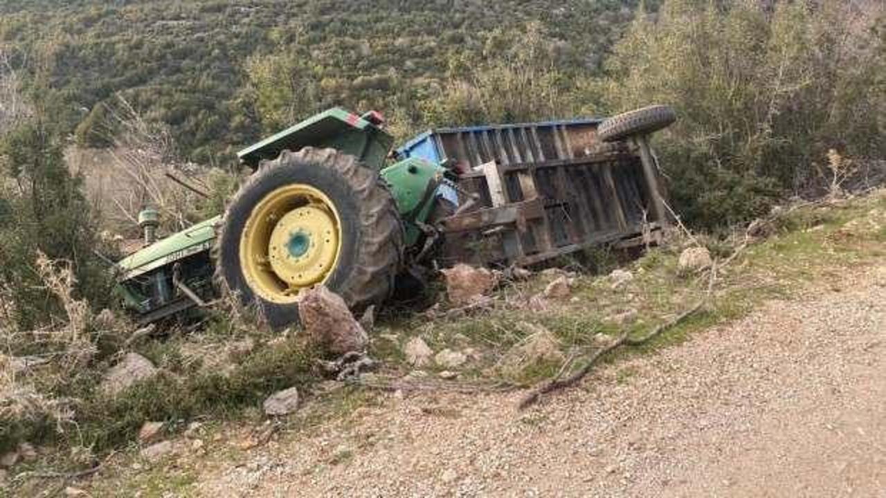 Bolu'da devrilen traktörün altında kalan sürücü hayatını kaybetti