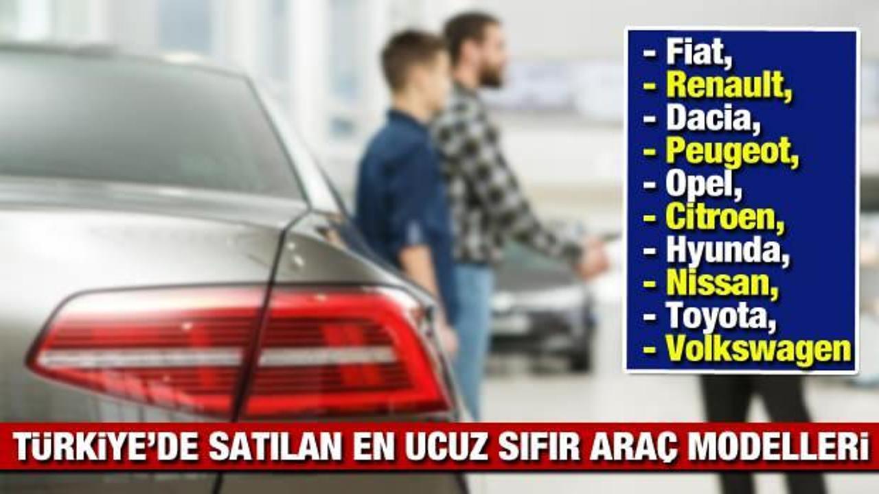 Türkiye'nin en ucuz 2021 model sıfır araçları: Peugeot Renault Dacia Opel Hyunda Citroen fiyatı