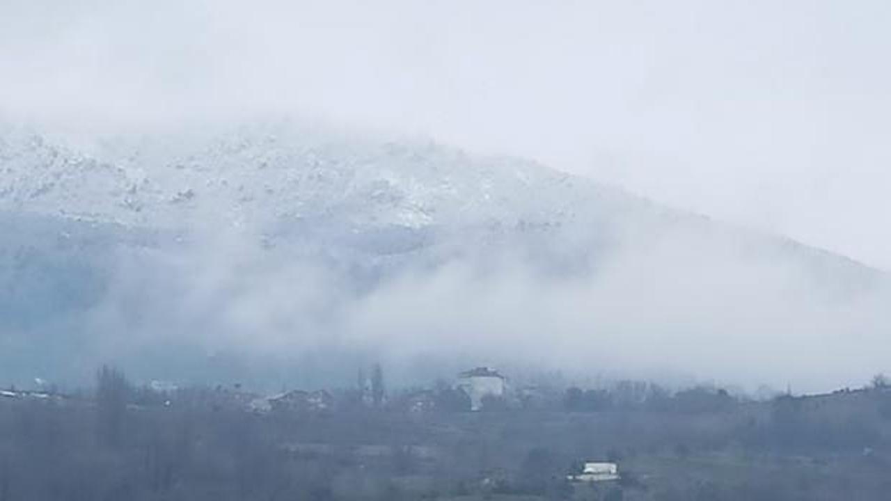 Zonguldak'a Nisan ayında kar sürprizi