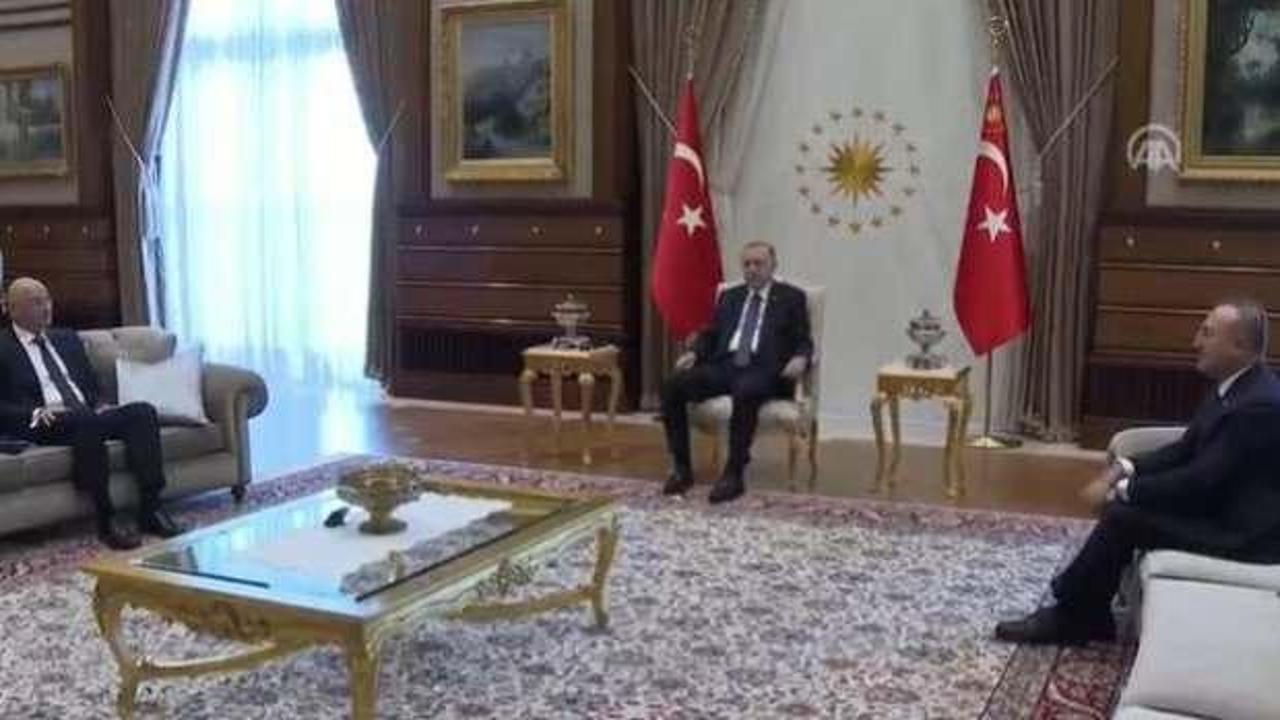 Cumhurbaşkanı Erdoğan Yunan bakanı kabul etti