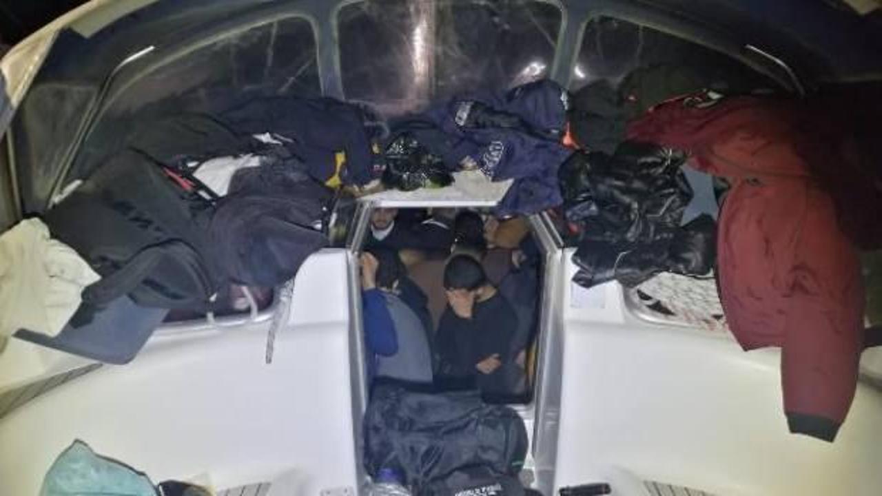 Datça'da 114 kaçak göçmen ve 2 organizatör yakalandı 