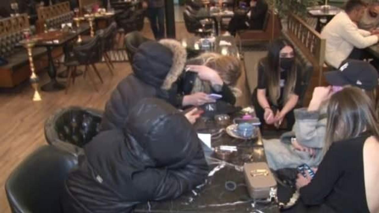 Kısıtlamada nargile ve okey keyfine polis baskını!